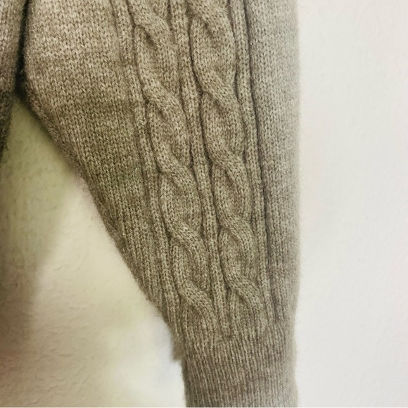 Y2K Ugly Christmas Tree Sweater Wm Lg Wool Comfycozy Pullover Cable Knit Sleeves - Picture 4 of 8